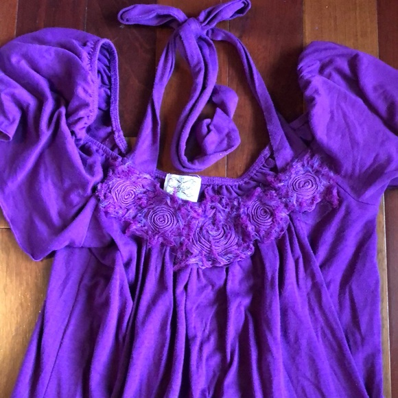 Purple off the shoulder top! - Picture 2 of 3
